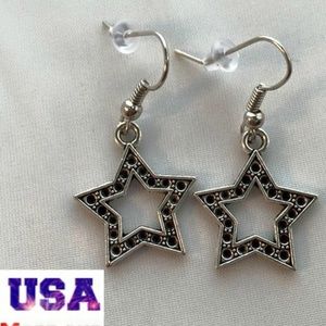 Kristy's Jewels Jewelry - Silver Super Star Earrings Hypoallergenic Hooks! Kristy's Jewels Jewelry - Silver Super Star Earrings Hypoallergenic Hooks!